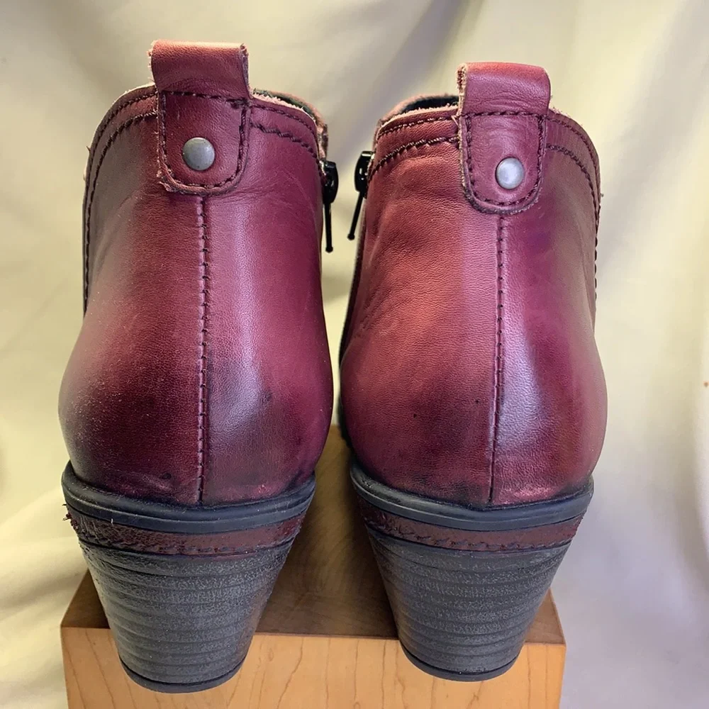 Spring step super soft leather ankle booties